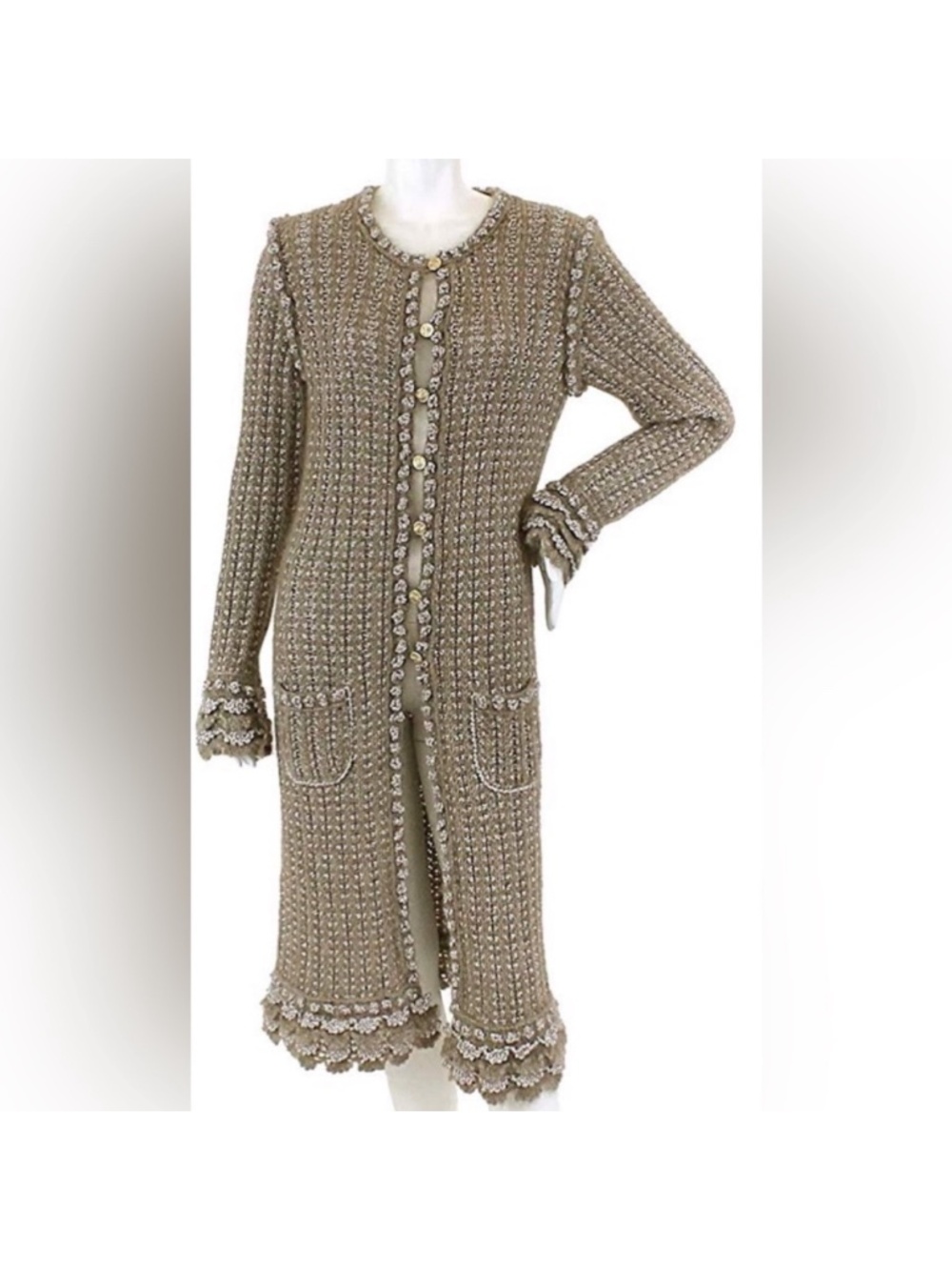 VINTAGE CHANEL 2004 KNIT CARDIGAN JACKET COAT